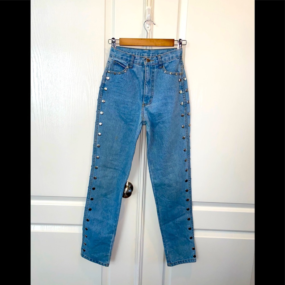 Vintage Light Wash Fredericks Of Hollywood High Waisted Jeans